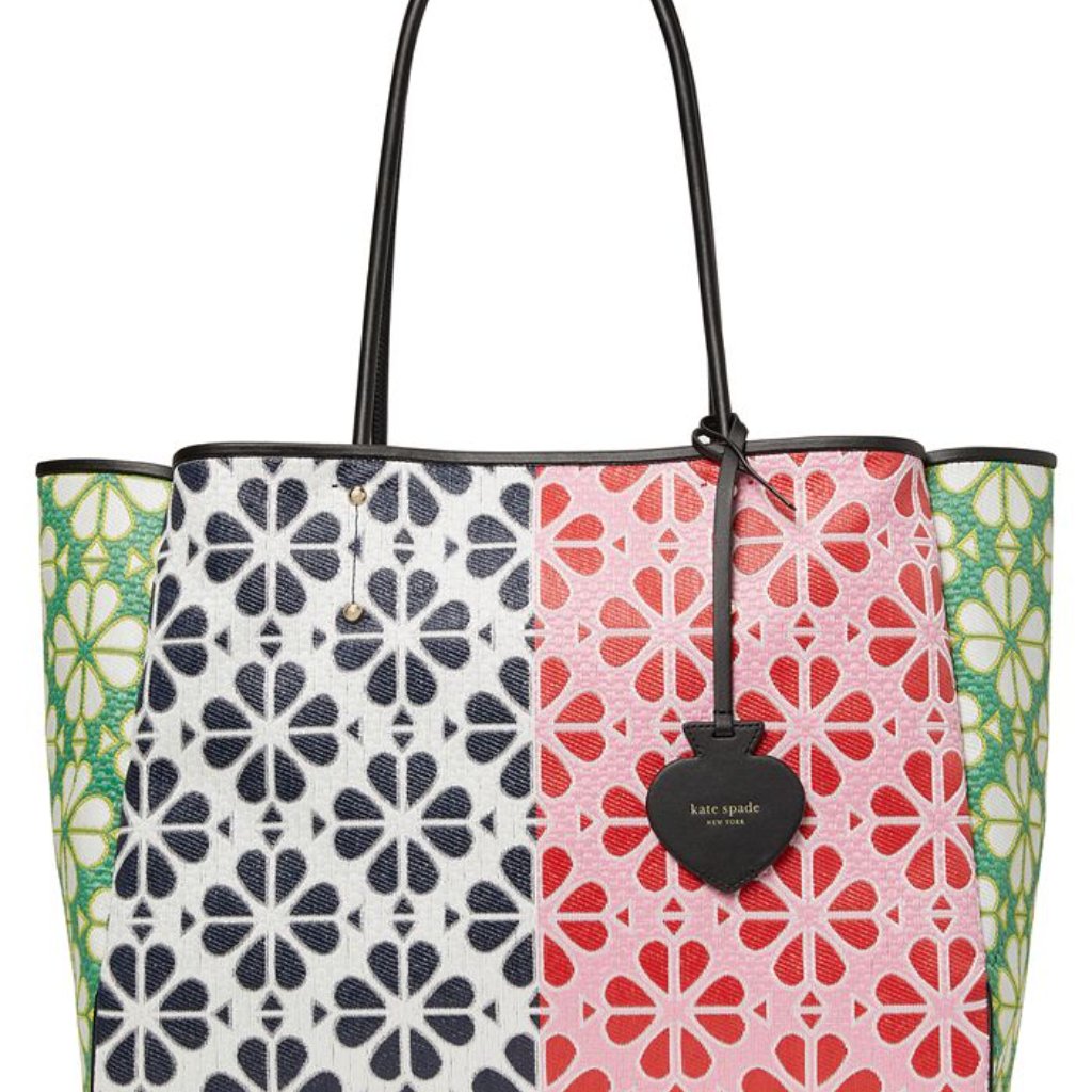 Kate Spade New York Flower Rafia Everything Extra-Large Tote Multi